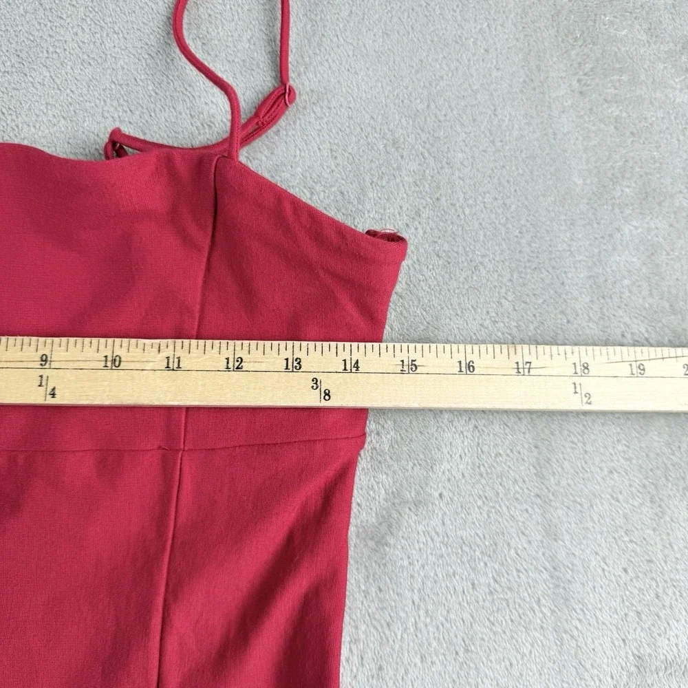 Urban Outfitters Mini Dress Womens Medium Red Adjustable Thin Straps Stretch Y2K - Picture 4 of 14